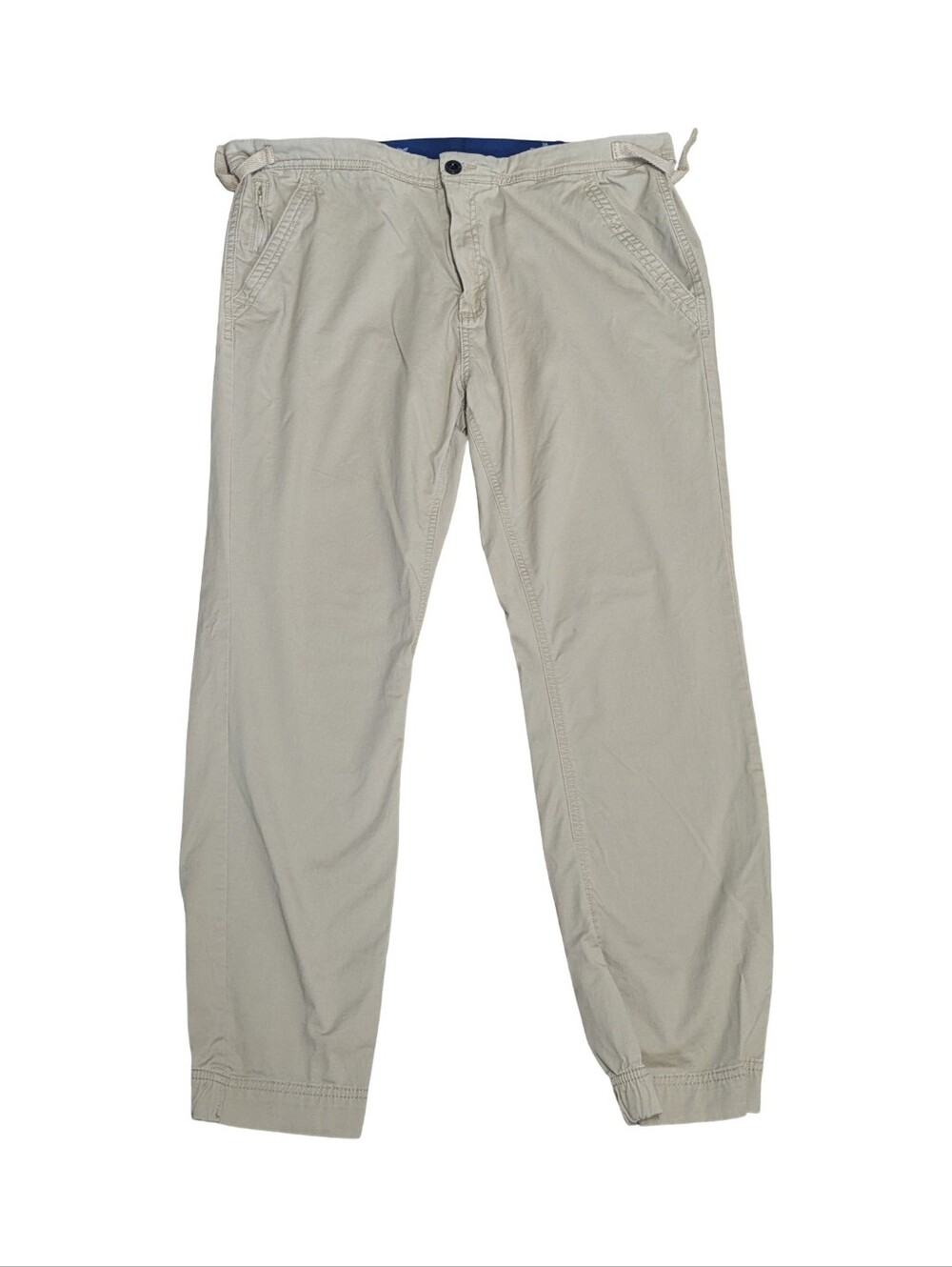 Industry Chino Khaki Jogger Cotton Trousers Size 36